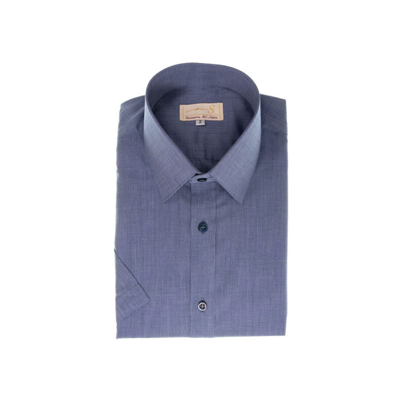 Camisa social masculina Manga Curta algodão