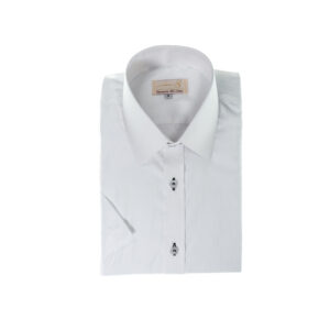 camisa social branca manga curta masculina