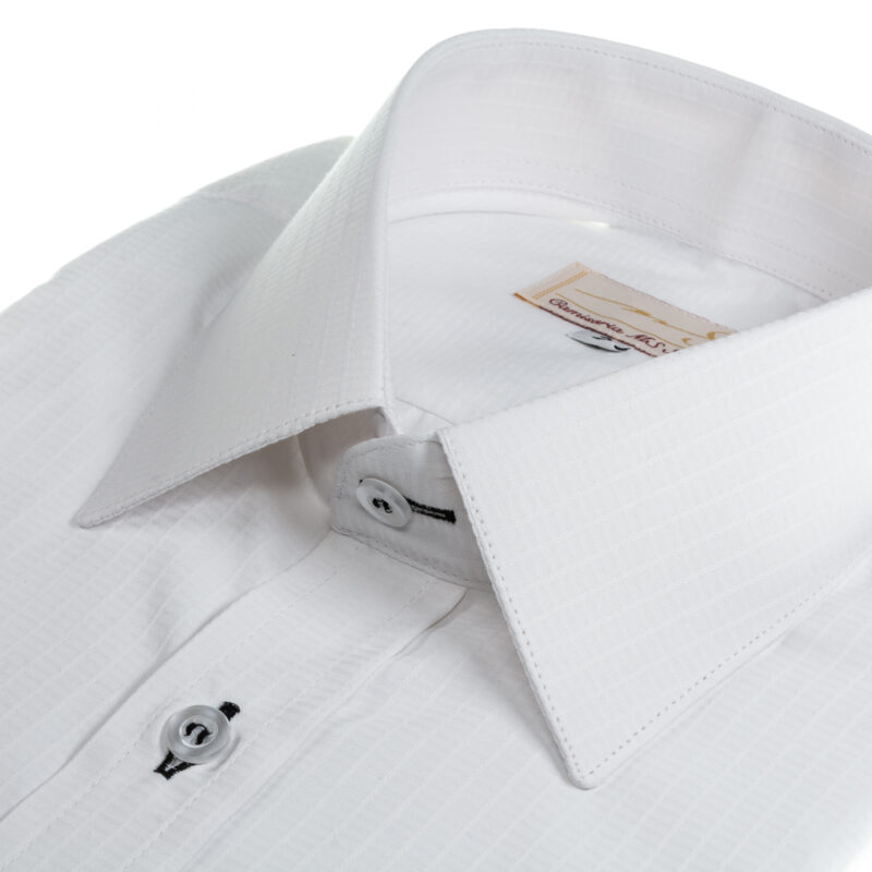 camisa social branca manga curta masculina