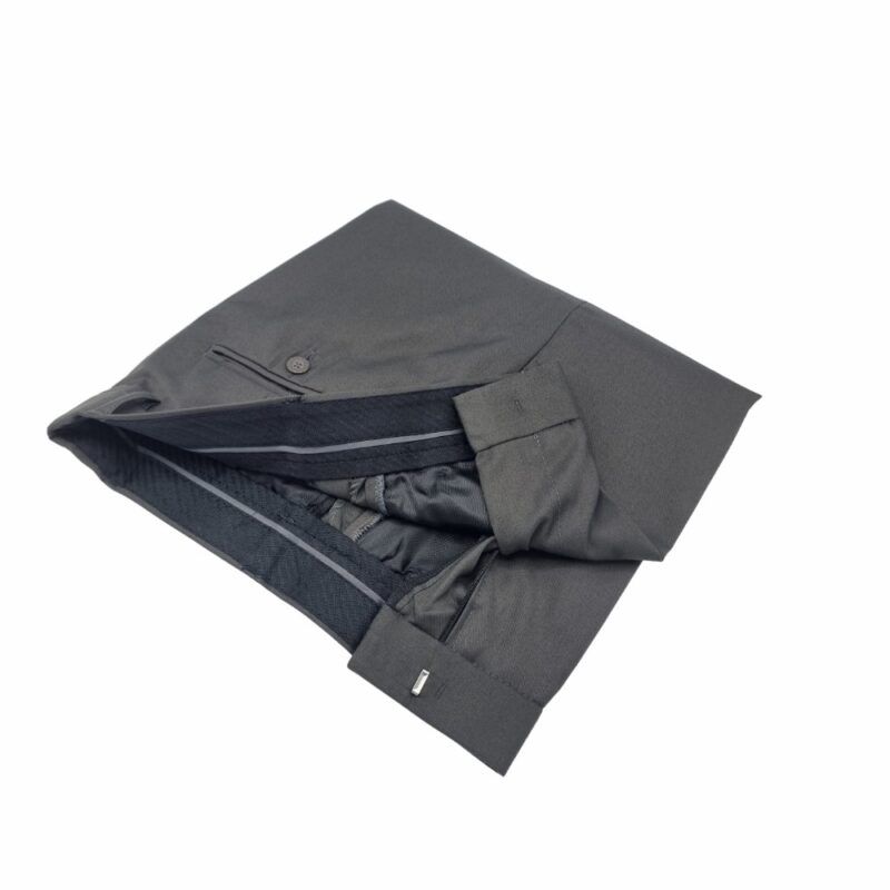 Calça Social Cinza Lisa Poliviscose