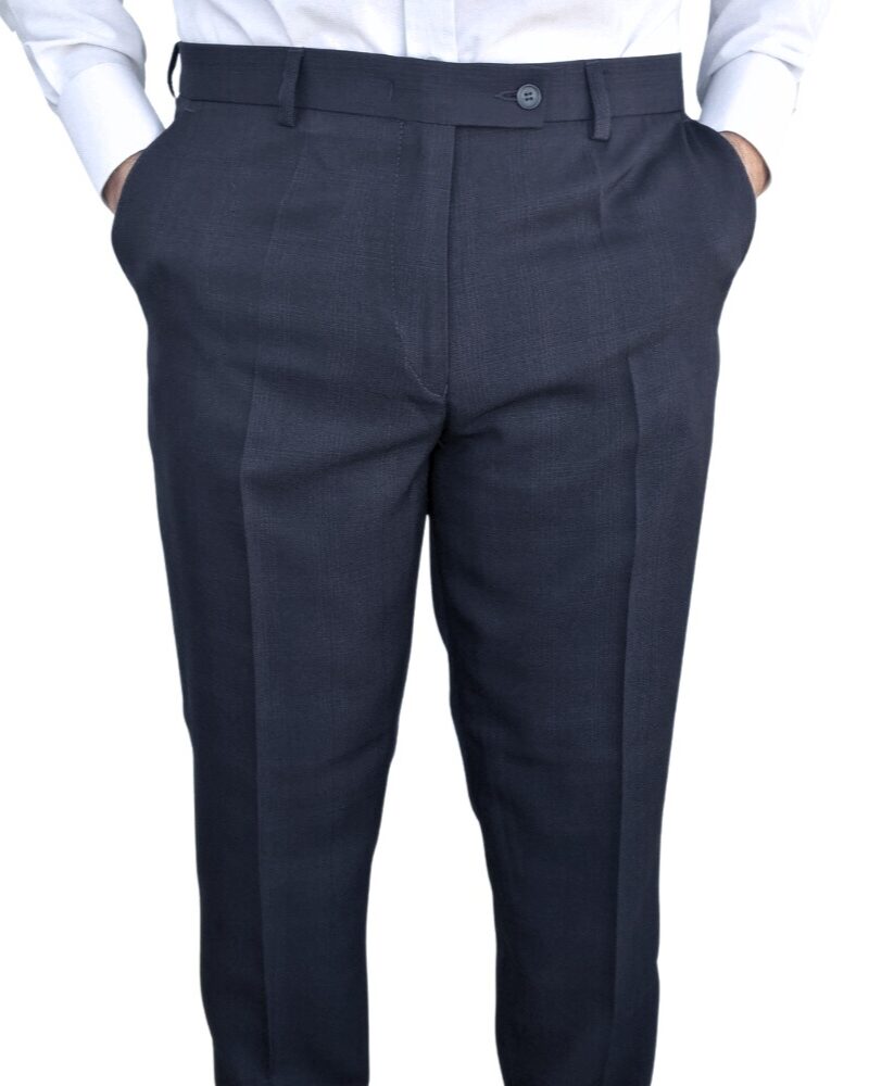 Calça Social Preta Noite Xadrez Príncipe De Gales