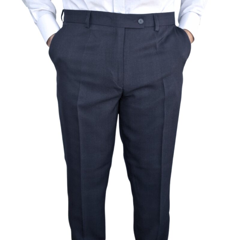 Calça Social Preta Noite Xadrez Príncipe De Gales