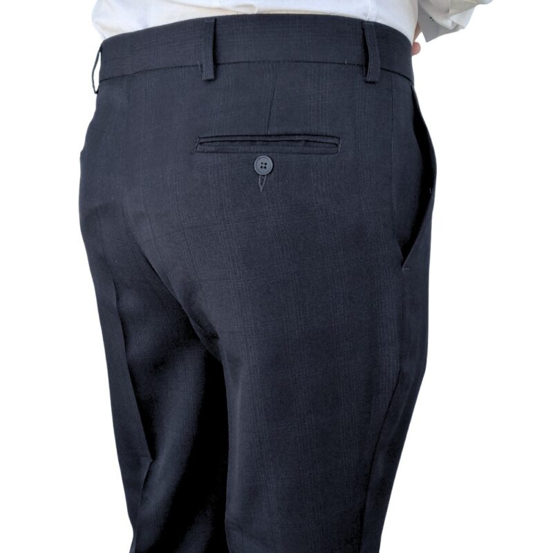 Calça Social Preta Noite Xadrez Príncipe De Gales