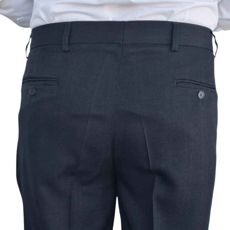 Calça Social Preta Noite Xadrez Príncipe De Gales