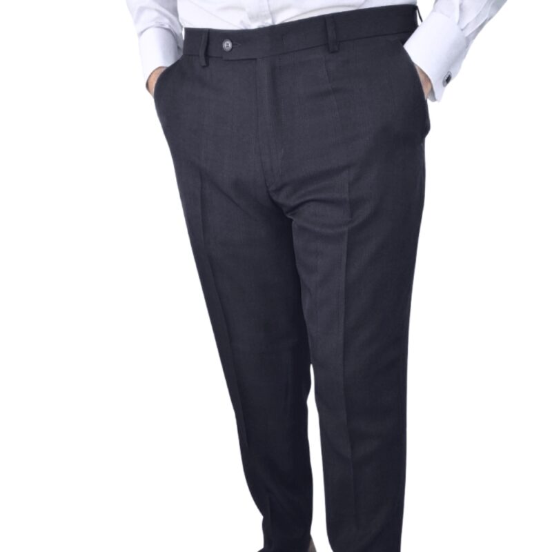 Calça Social Preta Noite Xadrez Príncipe De Gales