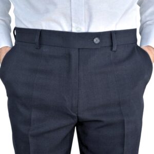 Calça Social Preta Noite Xadrez Príncipe De Gales