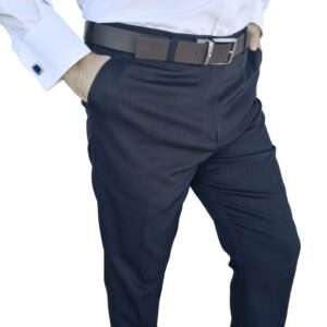 Calça Social Azul Marinho Lisa