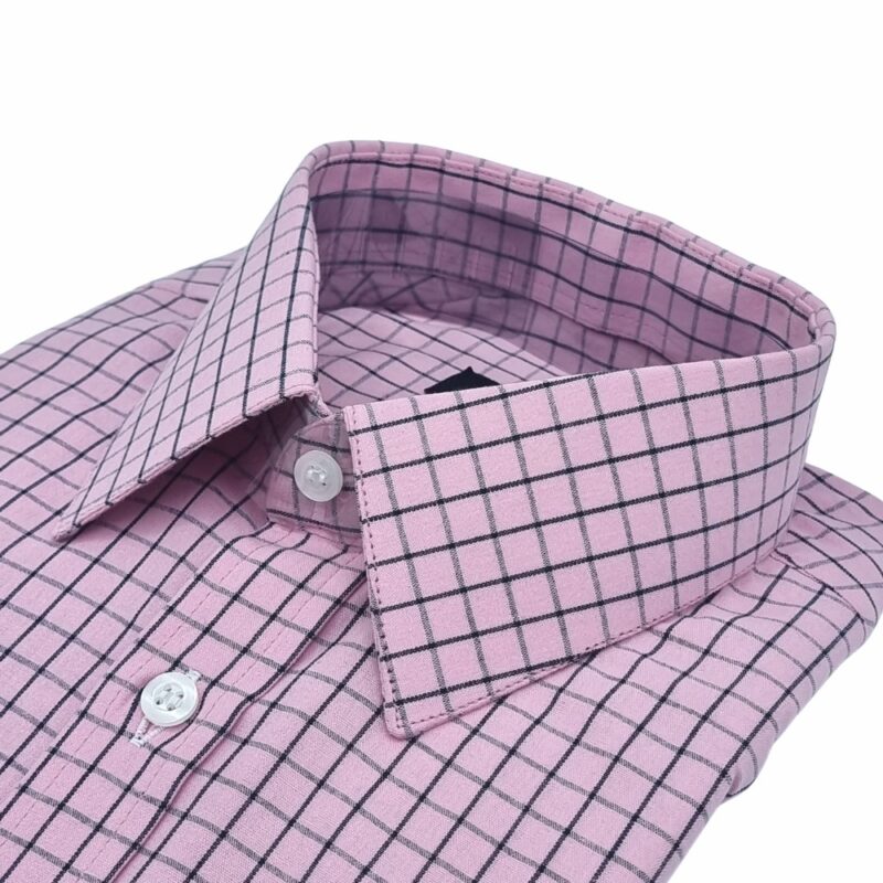 Promoção Camisa Rosa Xadrez 100% Algodão