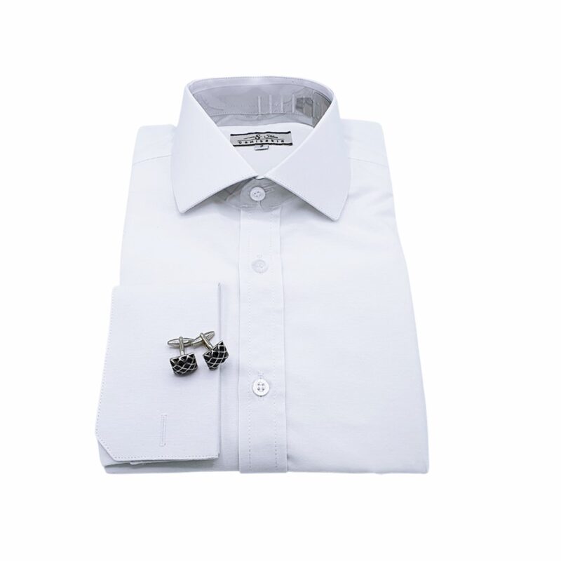 Camisa Branca Lisa Sulfite Gola Italiana Uniforme