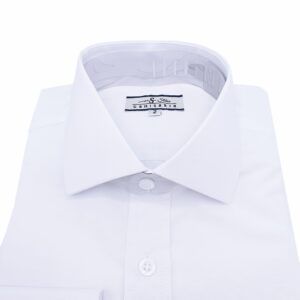 Camisa Branca Lisa Sulfite Gola Italiana Uniforme