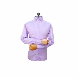 Camisa Lilás Gola Italiana Algodão