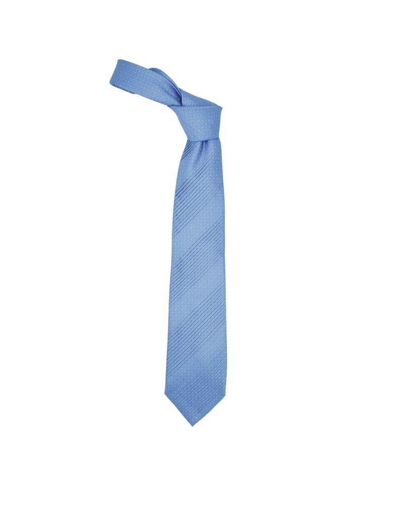 Gravata Drapeada Premium Azul 9 Cm