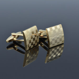 Abotoadura Dourada para Camisa Punho Duplo