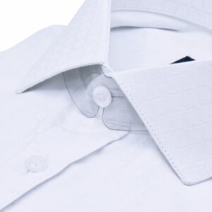 Camisa Branco Xadrez Branco Italiana