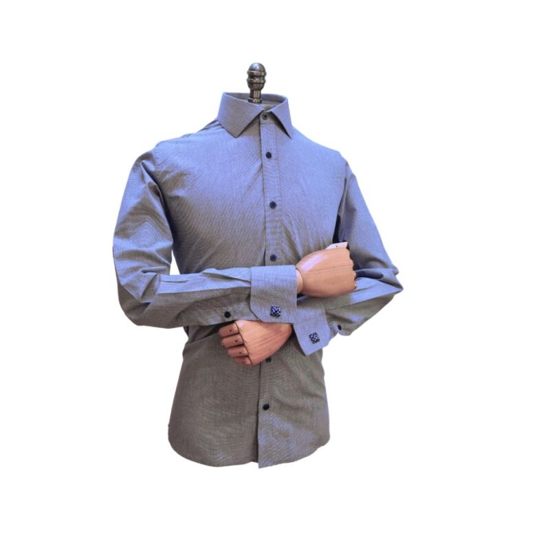 Camisa Italiana Azul 100% Algodão