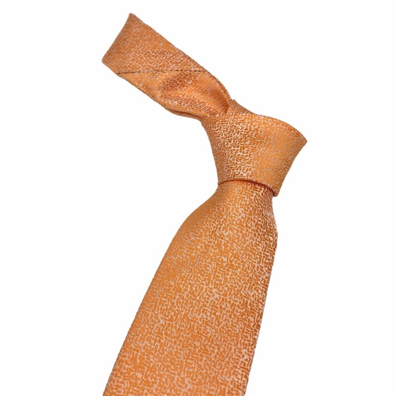 Gravata Laranja Semi Slim 7,5cm