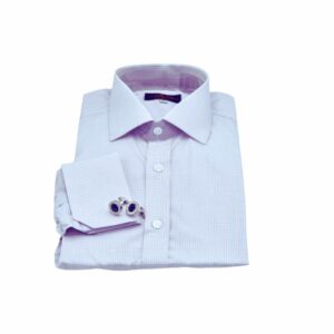 Camisa Lilás Italiana 100% Algodão Fio 100