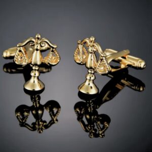 Abotoadura Advocacia Dourada para Camisas