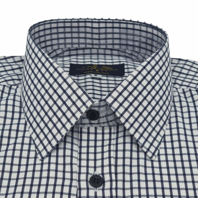 Camisa Social Xadrez Ms Stilos