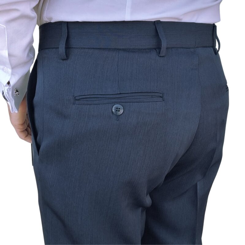 Calça Social Azul Noite Estampa Lisa