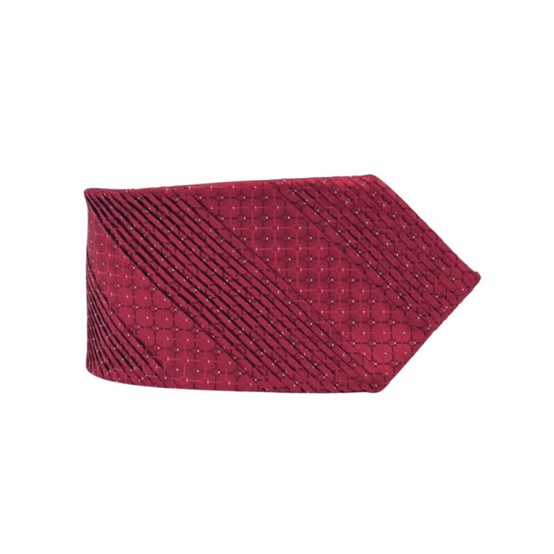 Gravata Drapeada Premium Vermelha 9 Cm