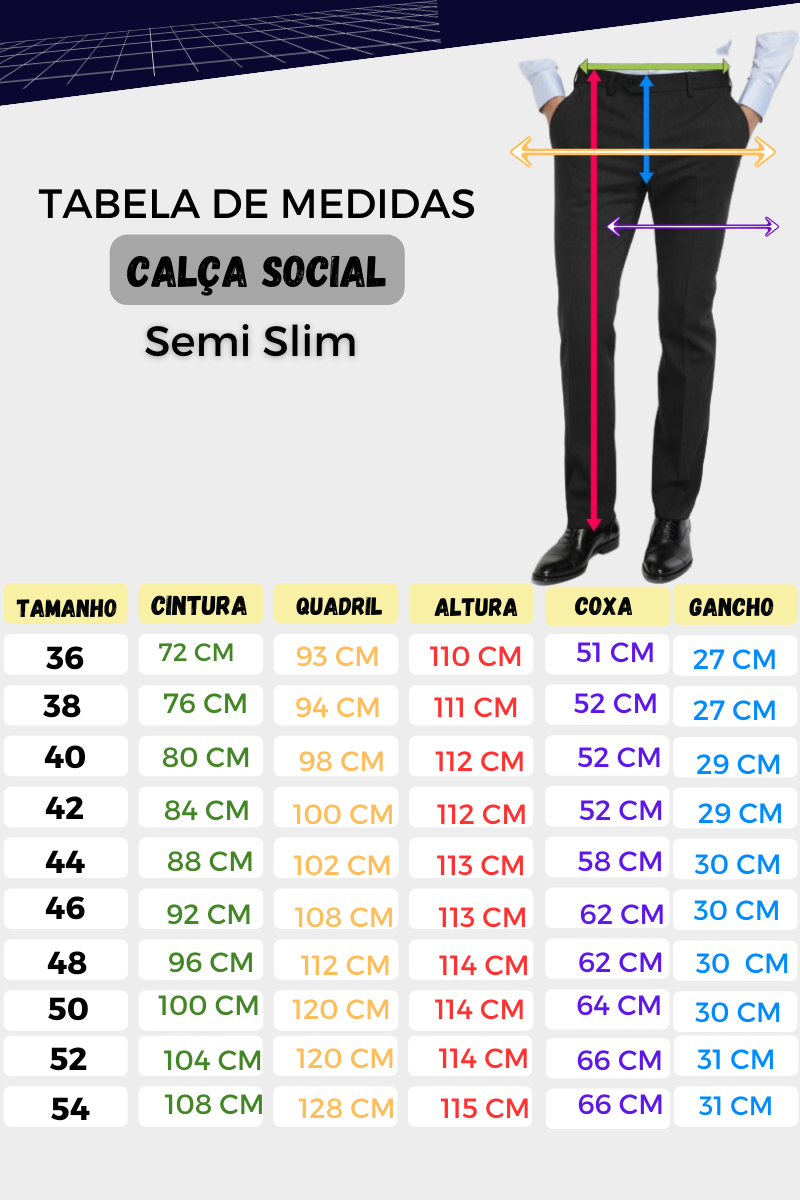 Calça social sales slim xadrez