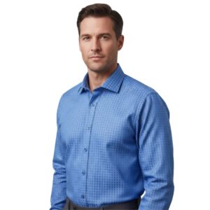Camisa Azul Xadrez Italiana