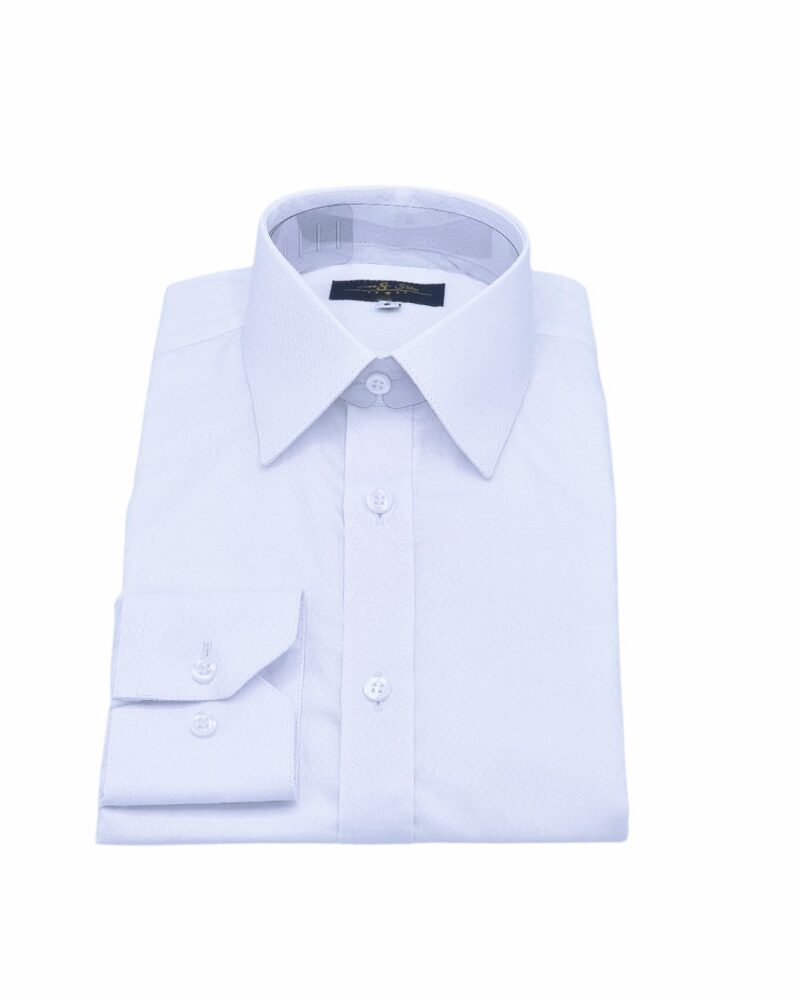Camisa Branca Maquinetada 100% Algodão Francesa