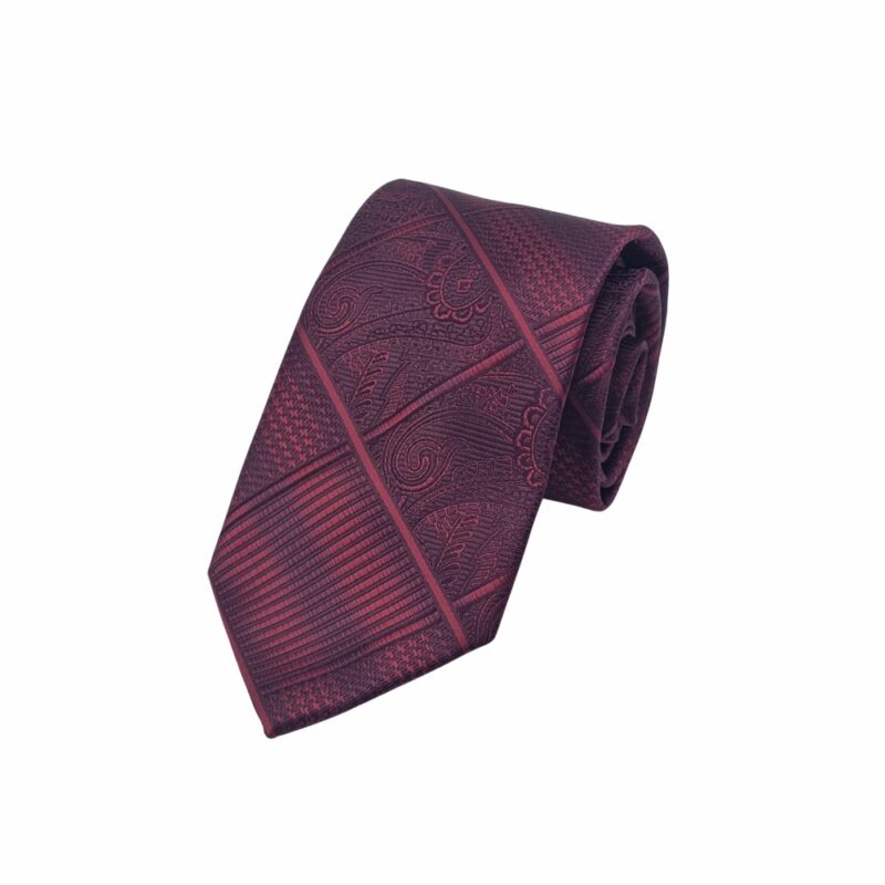 Gravata STACY ADAMS Tradicional 8,5 cm Bordo