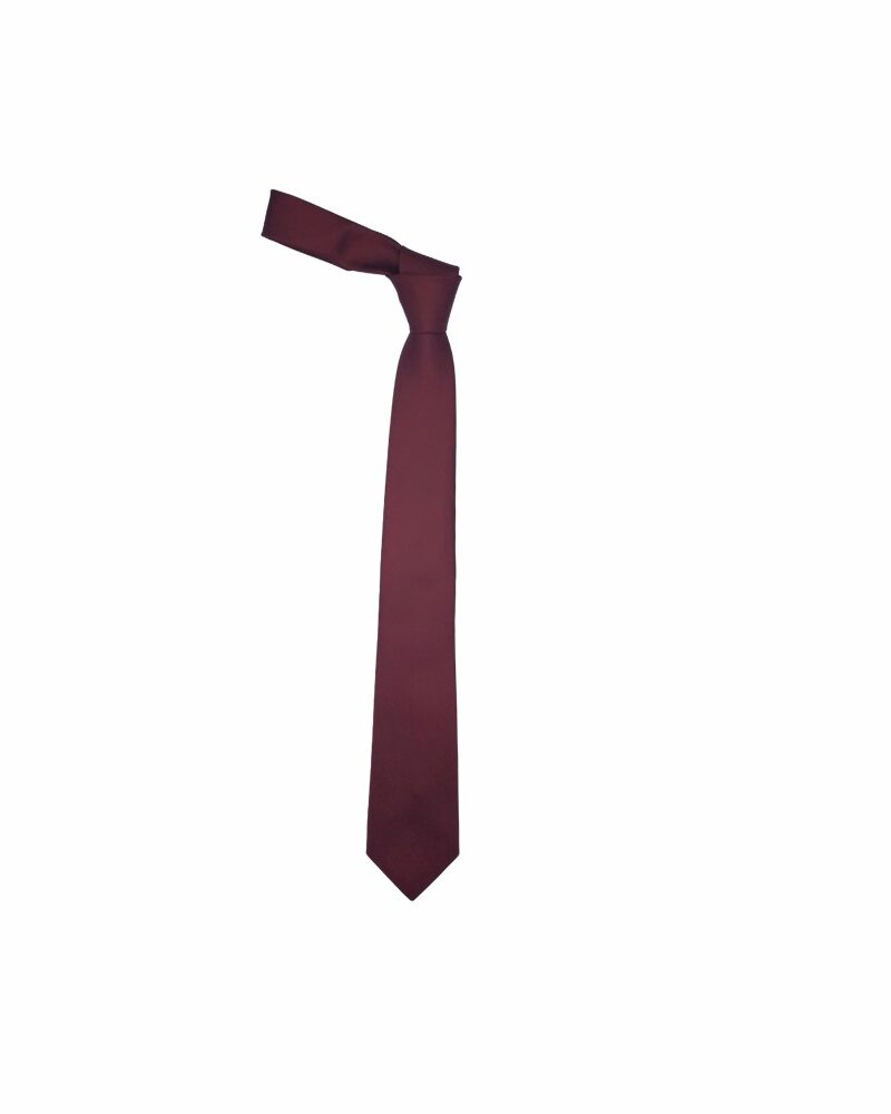 Gravata Vinho Semi Slim 7,5cm