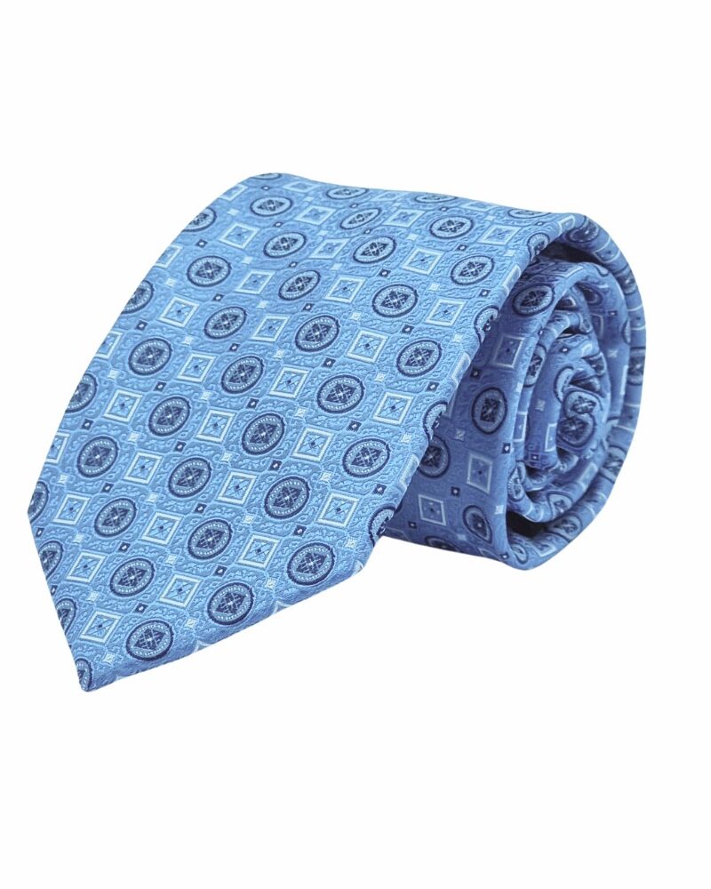 Gravata Azul SteveS Harvey Tradicional 8,5cm