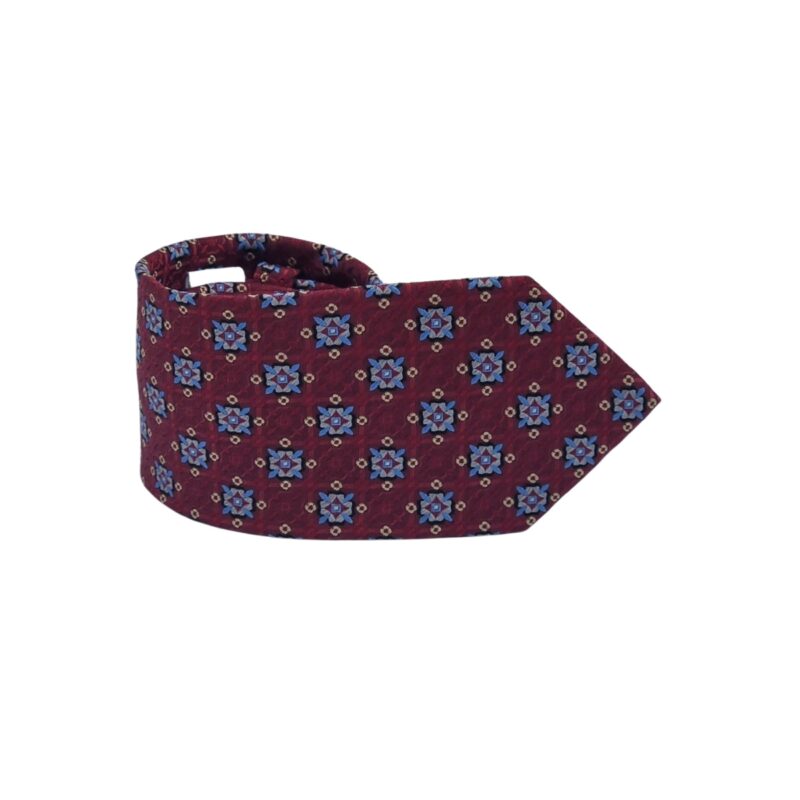 Gravata 8 Cm 100% Seda Vermelha Neckwear