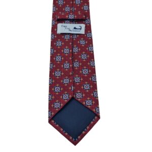 Gravata 8 Cm 100% Seda Vermelha Neckwear