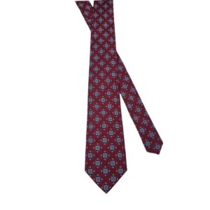 Gravata 8 Cm 100% Seda Vermelha Neckwear