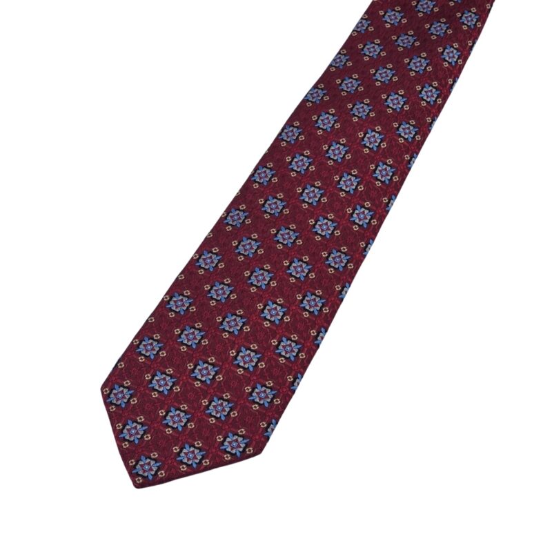 Gravata 8 Cm 100% Seda Vermelha Neckwear