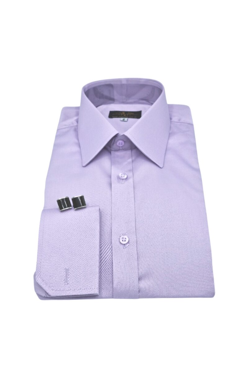 Camisa Lilás 97% Algodão 3% Elastano Francesa