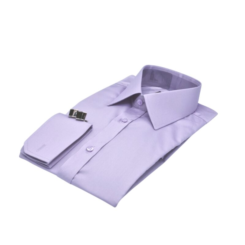 Camisa Lilás 97% Algodão 3% Elastano Francesa