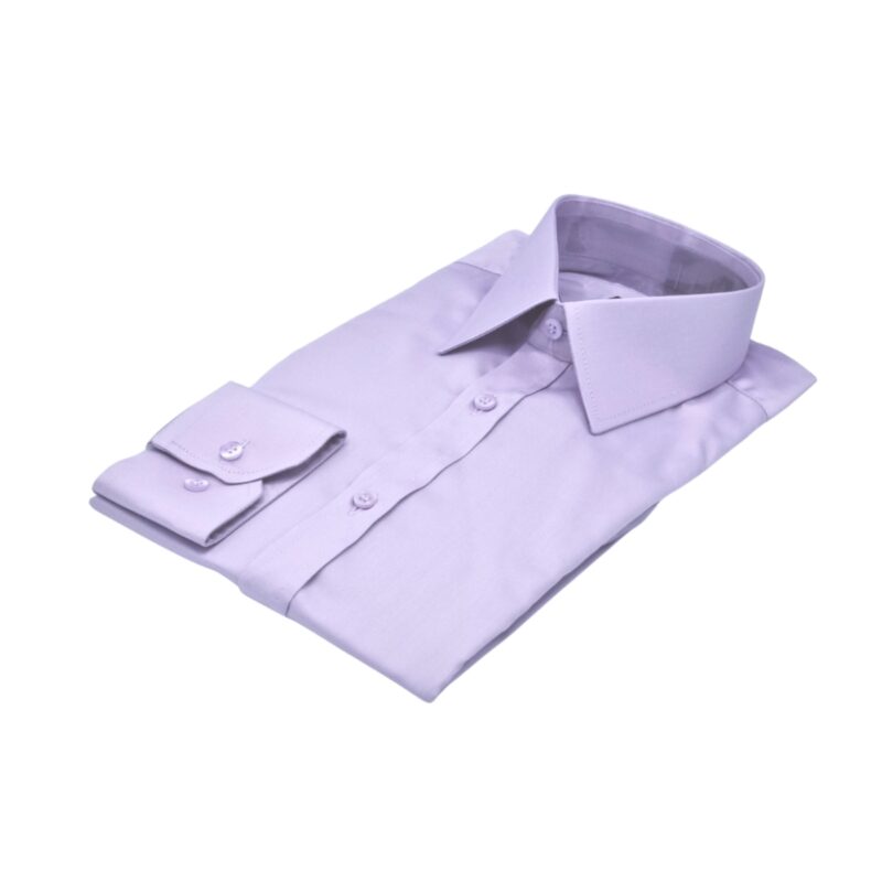 Camisa Francesa Lilás 97% Algodão 3% Elastano