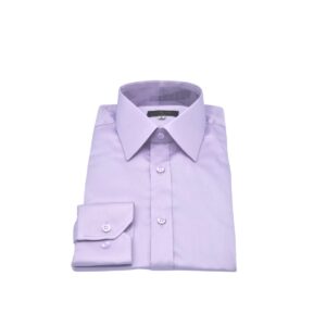 Camisa Francesa Lilás 97% Algodão 3% Elastano