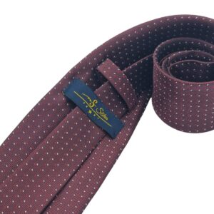 Gravata Bordo 9,5 cm Tradicional Larga Ms Stilos