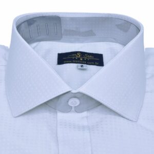 Camisa Italiana Egípcio 100% Tecido Nobre Estampa Discreta