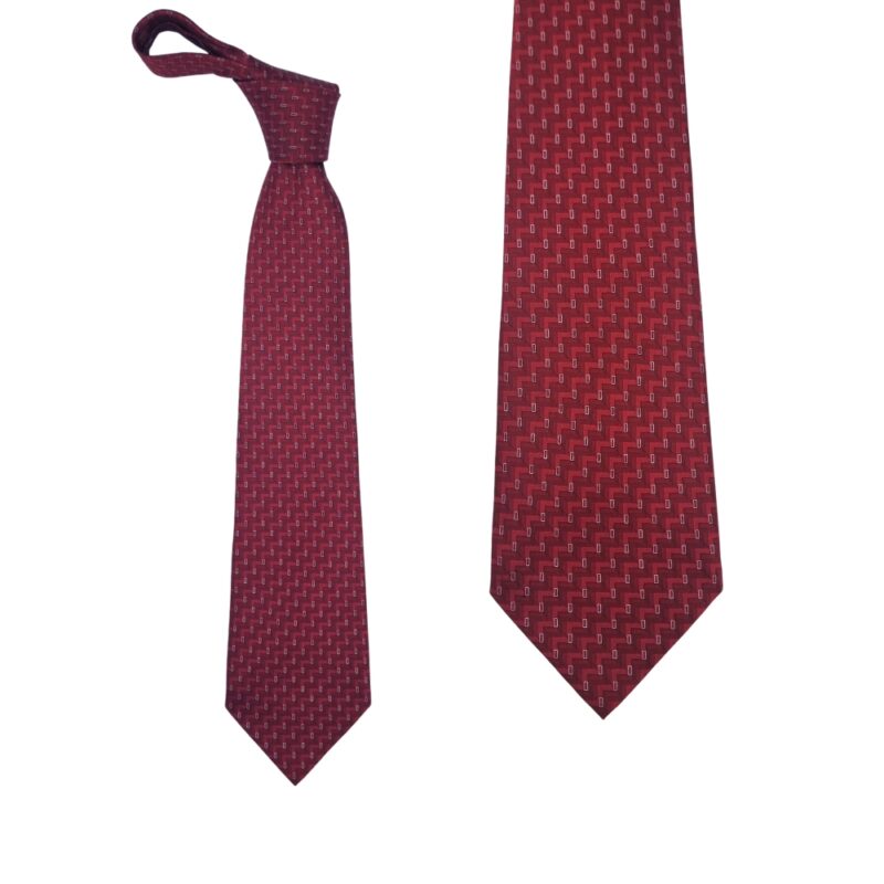 Gravata 10 Cm Vermelha (100% Seda ) SAVILE ROW