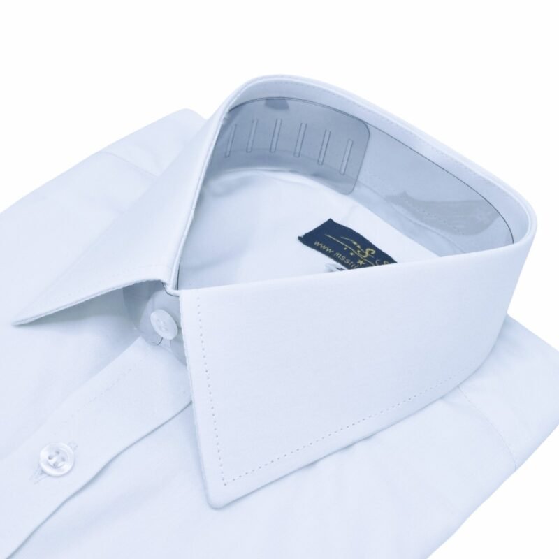 Detalhe interno gola camisa fio egípcio premium