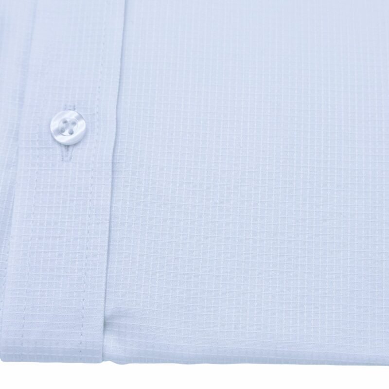 Detalhe do tecido fio egípcio com micro estampa branca