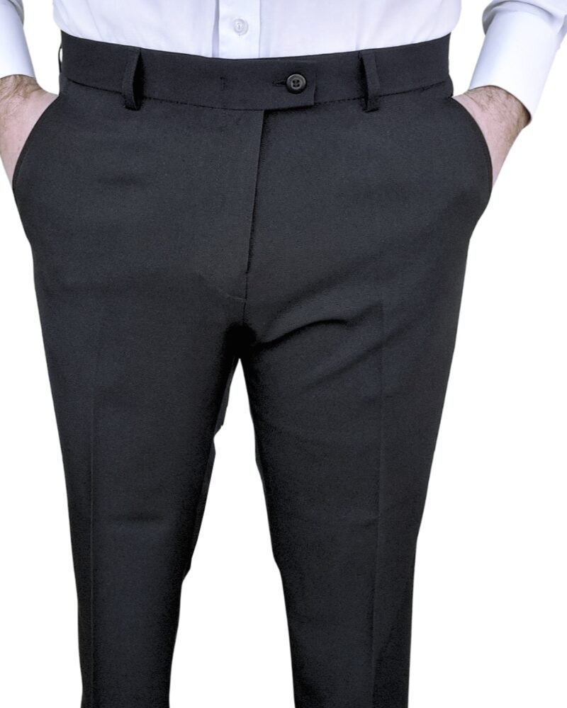 Calça Social Preta lisa Com Elastano