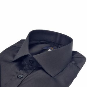 Camisa preta italiana elegante