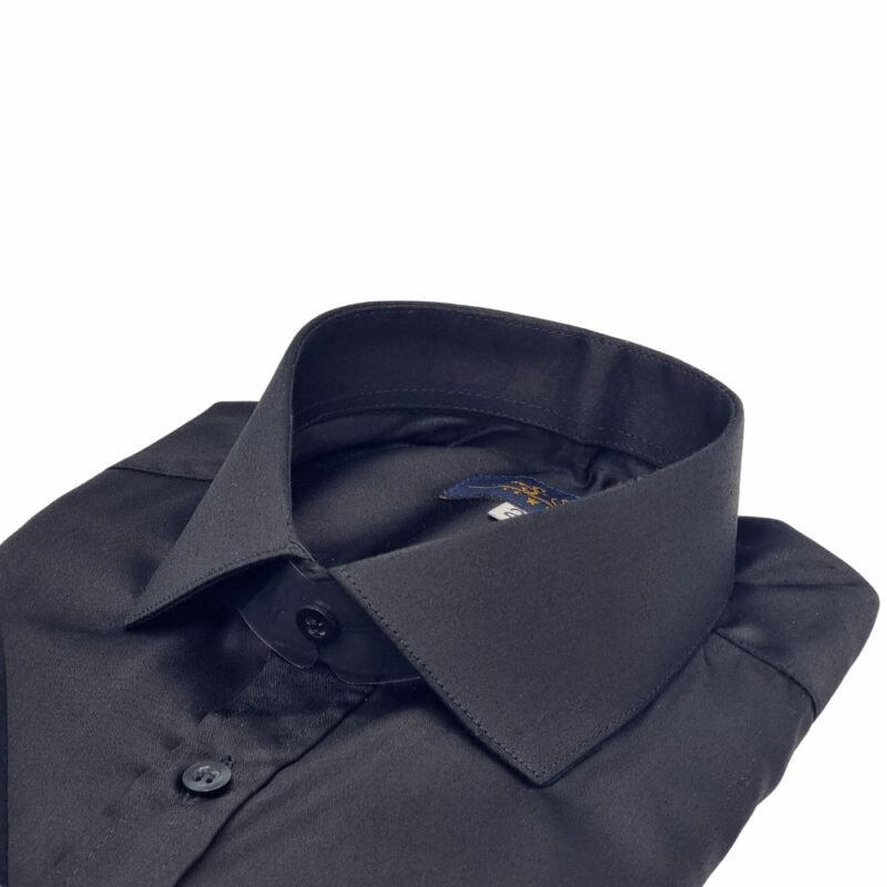Camisa preta italiana elegante