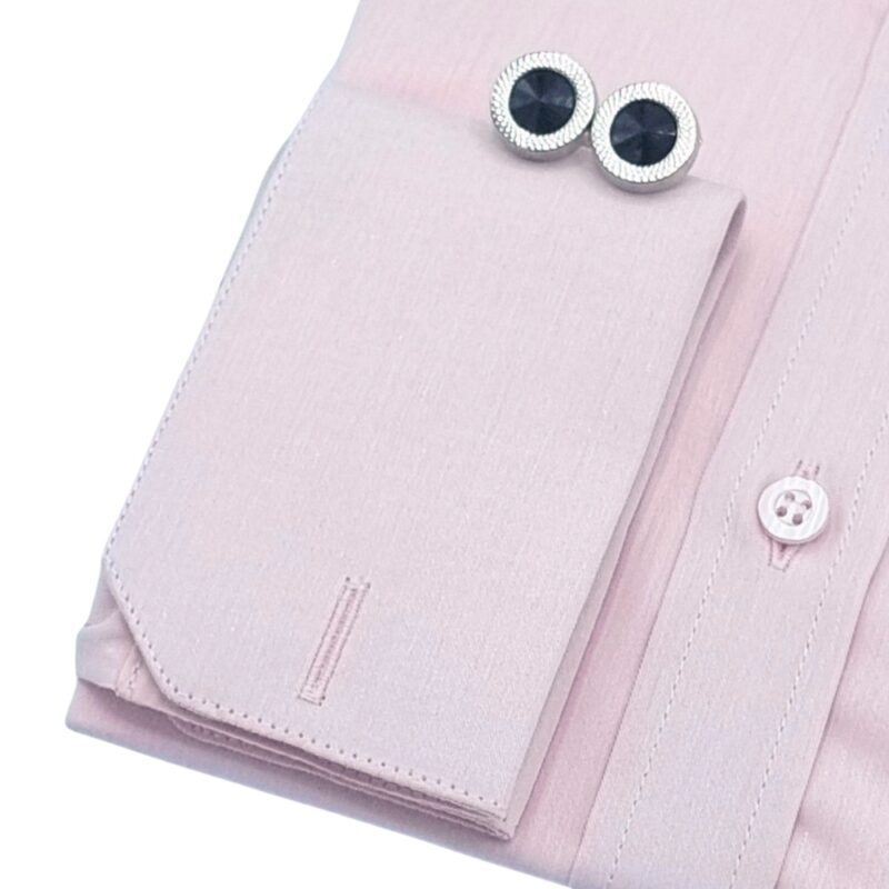 Camisa Francesa Fio Egípcio Rosa Claro Tecido Premium