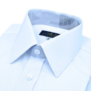 Camisa Branca Punho Duplo Tecido Gravataria Francesa