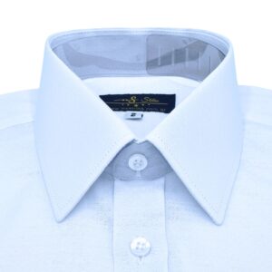 Camisa Branca Punho Duplo Tecido Gravataria Francesa